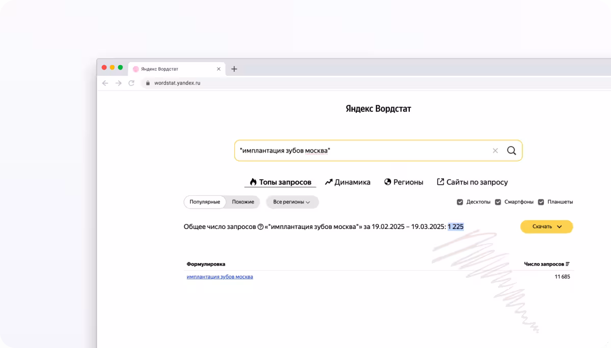 Продвижение стоматологических клиник